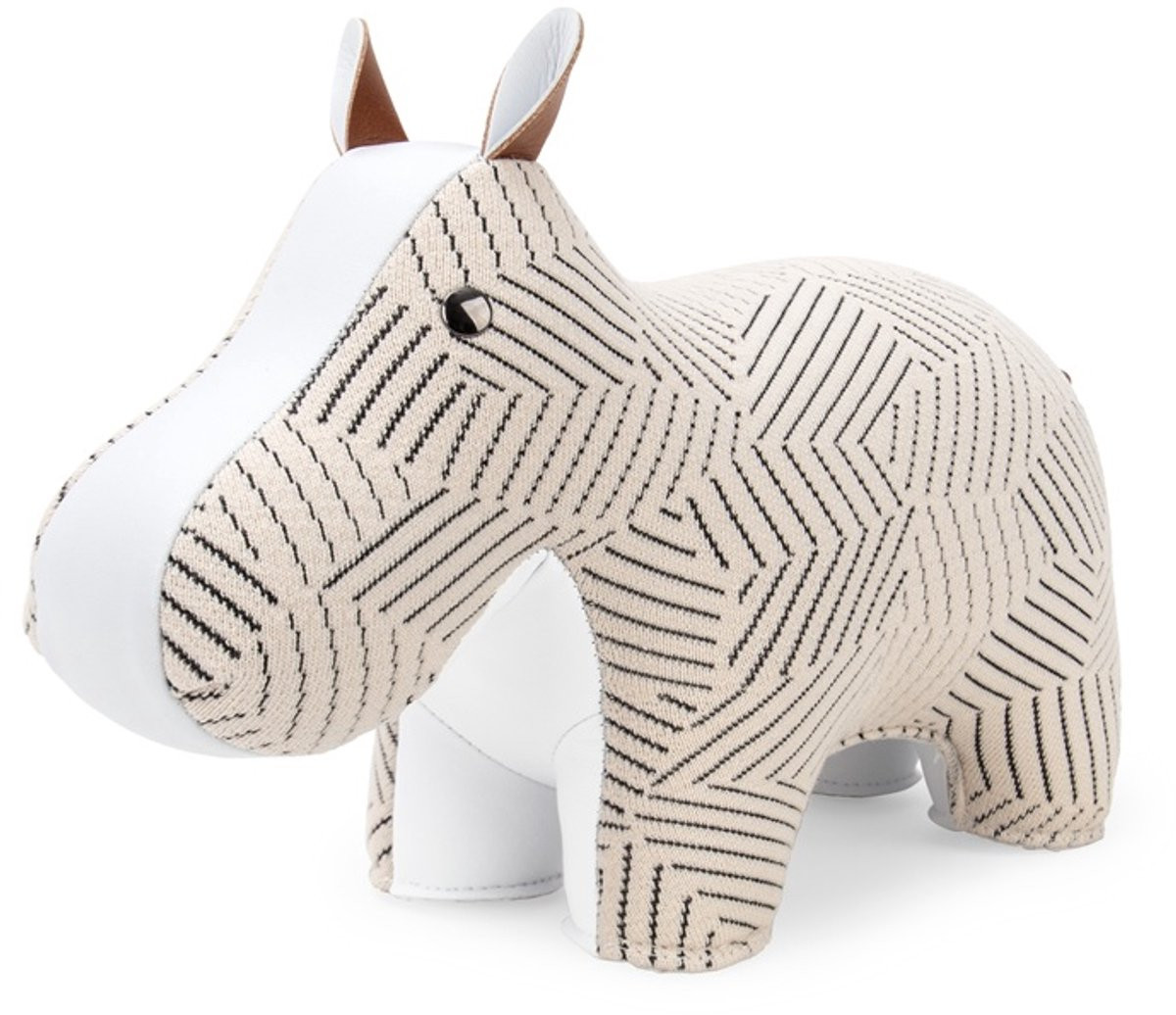 Zuny Kvadrat Hippo-Razzle Dazzle Wit Boekensteun
