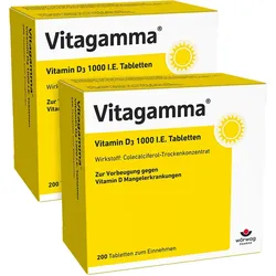 Vitagamma VitaminD3 1000I.E. Doppelpack 2X200 St