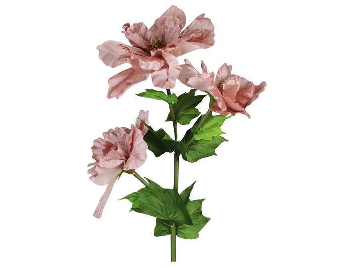 Kunstblume Hibiskus Samt, Dunkelrosa Decofinder