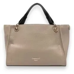 Twinset für Damen. 262TD8030 Tote-Tasche medium beige (OSFA), Lässig, Polyurethan