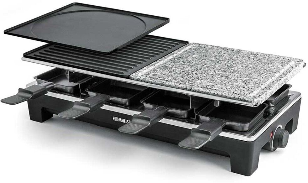 Rommelsbacher Raclette Grill RCS 1350   silber/schwarz - Refurbished