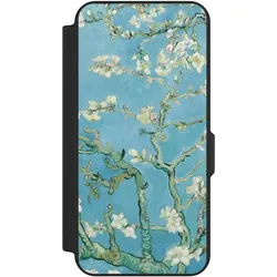 Nivocase Klapphülle für Samsung Galaxy S25 FE Handyhülle aus Kunst Leder NIVOflip schwarz Kunst Malerei (Samsung Galaxy S25 FE), Smartphone Hülle, Schwarz