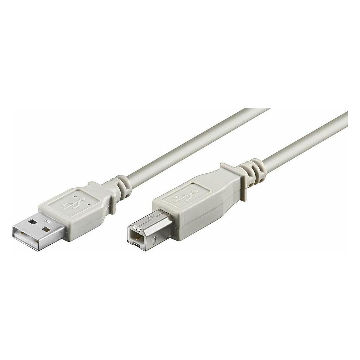 MicroConnect USB A - USB B (3 m, USB 2.0) (USBAB3)