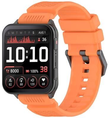 Everyday Crate Garmin Venu X1 Band Soft Silicone Watch Band Adjustable Replacement Watch Strap orange