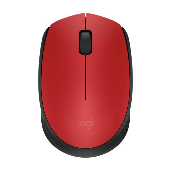 Logitech M171 Maus (kabellos, rot) 910-004641