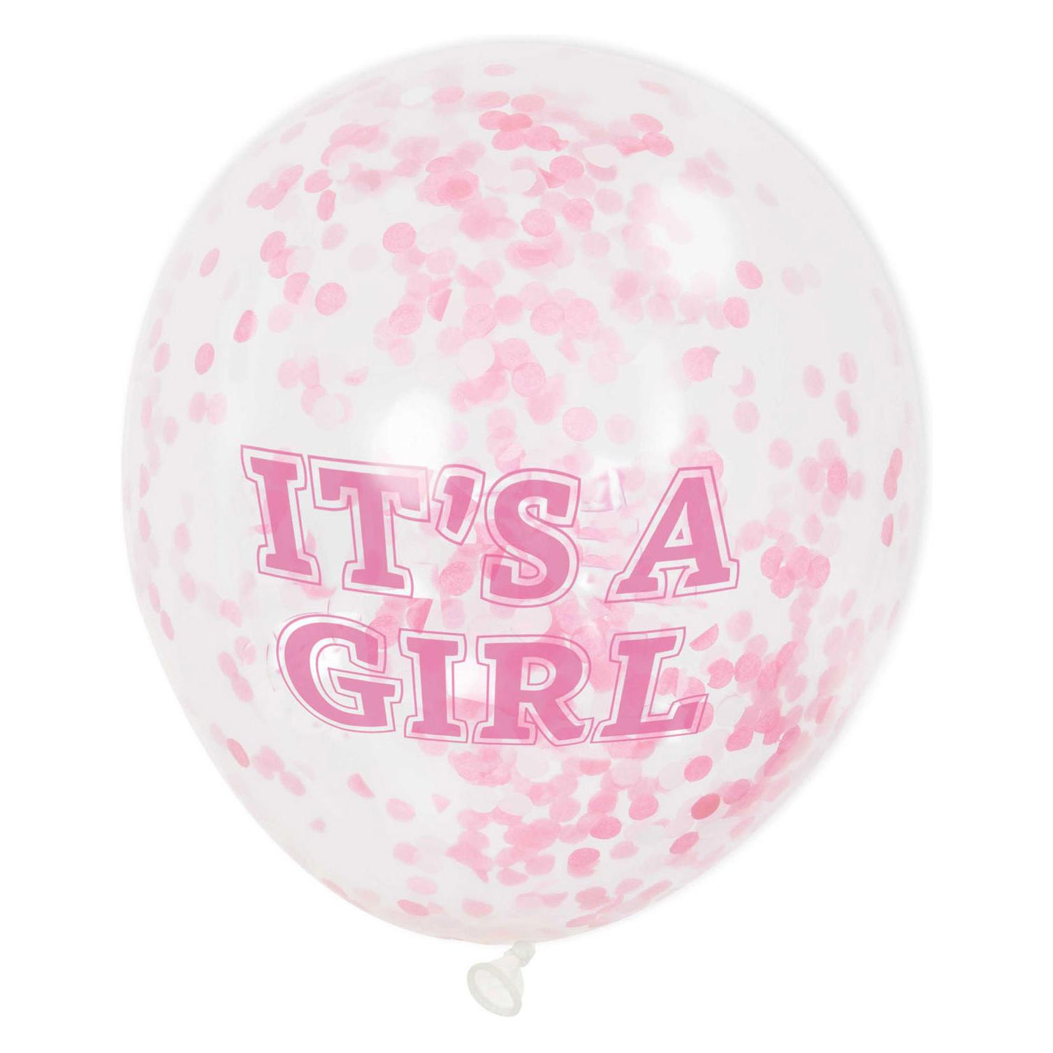 Haza Witbaard Konfetti Balloons Mädchen, 6St. (6x) (U58110)