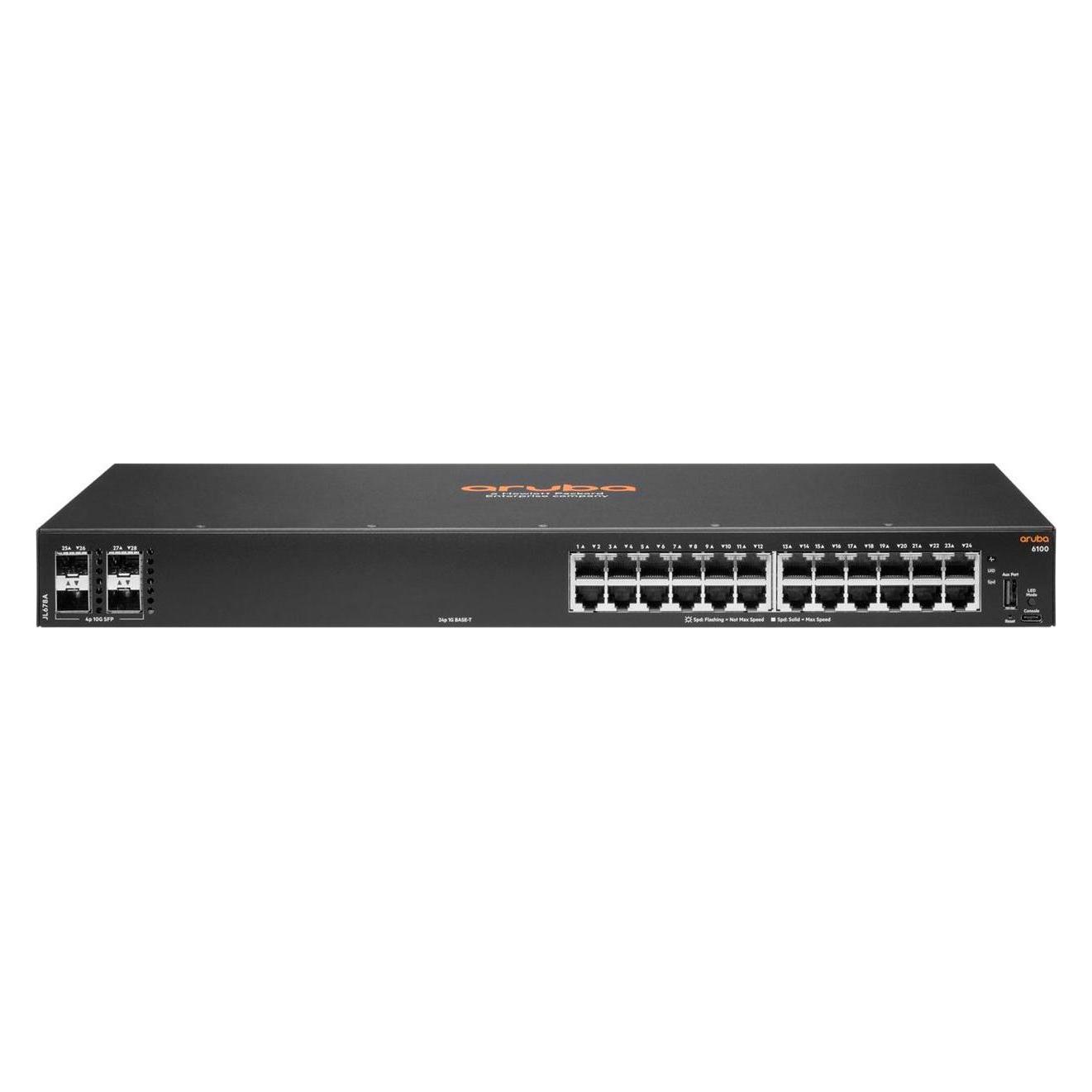 HPE Aruba 6100 24G 4SFP+ Switch Aruba 6100 24G 4SFP+, Man (24 Ports) (JL678A#ABB)