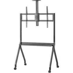 Maclean Bildschirm-Träger für den Tisch MC-114 B 100" 55" (Boden, 120 kg, 55" - 100"), TV Wandhalterung, Schwarz