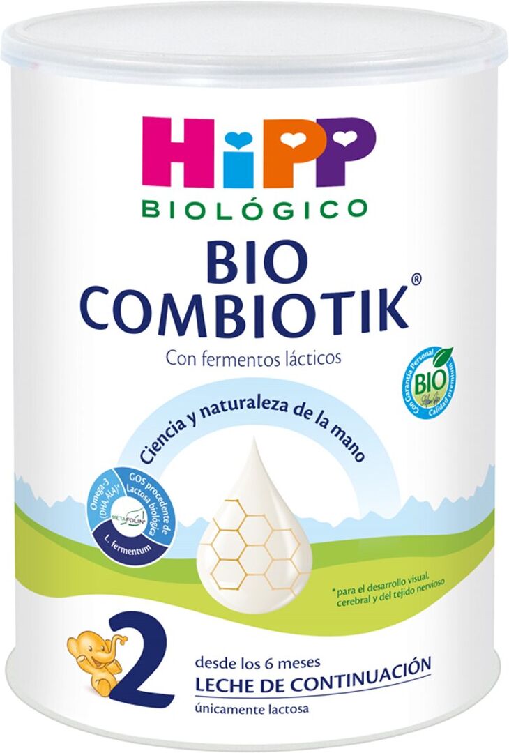 HIPP BIOLOGICO Leche Para Lactantes Bio Combiotik 2 800 G Hipp.  (800 g)