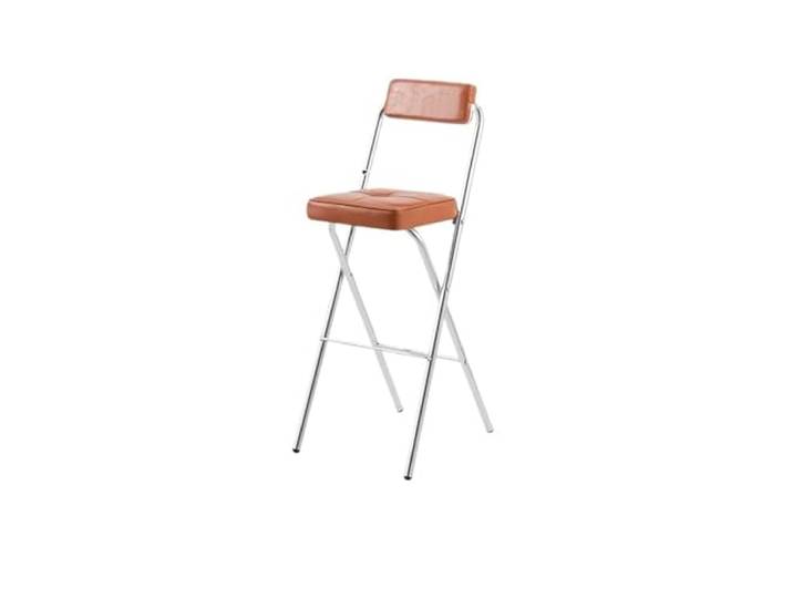 LXLAEOANG Hocker Klappbar Klappbare Barhocker-Stühle Mit Thekenhöhe Küchenhocker, platzsparende moderne Möbel(55cm-brown)