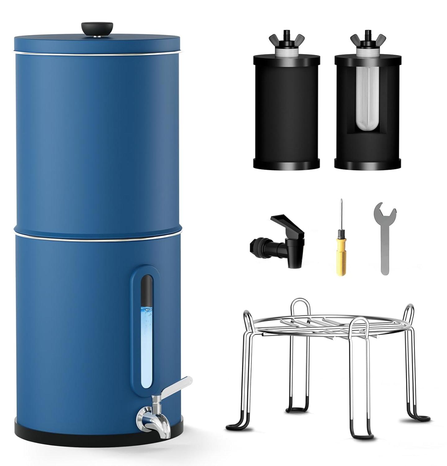 Schwerkraft-Wasserfiltersystem - Wasserfiltersystem - Wasserfilteranlage - Wasserfilter für die Küchenarbeitsplatte