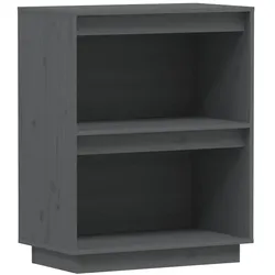 Helloshop26 - Rustikaler Konsolenschrank aus Kiefernholz 60 x 34 x 75 cm viel Stauraum Wohnzimmerdekoration grau 02_0048111