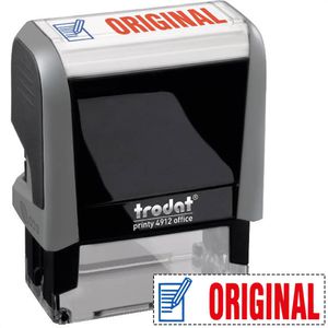 Trodat Stempel Office-Printy, 4912, Textstempel, mit Motiv und Text: Original