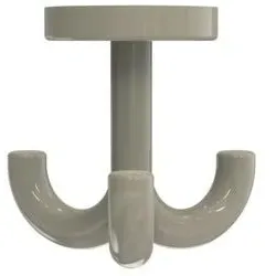 Hewi 477 Haken 477.90.05186 3-fach, drehbar, bis 15mm Dicke, sand