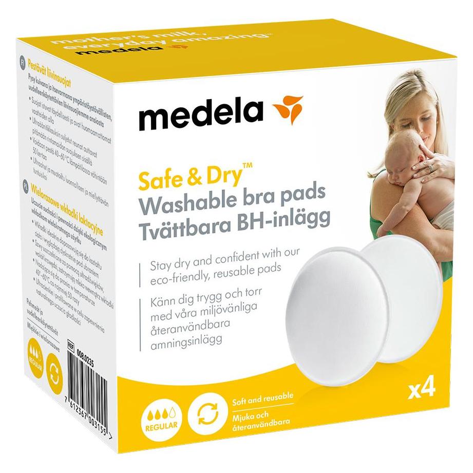 Medela Wkładki laktacyjne wielorazowe 4szt. (ME0014) (8.0235)