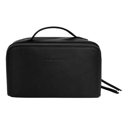 Kulturbeutel BUGATTI "BUGATTI Damen ALMATA", Damen, Gr. B/H/T: 23cm x 13cm x 13cm onesize, schwarz, Polyurethan (PU), unifarben, Taschen Kulturbeutel