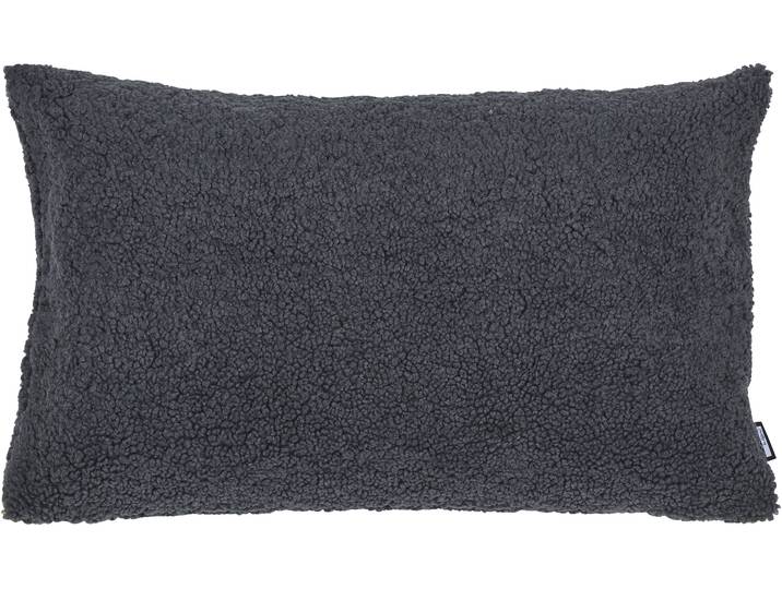 Dekokissen DONE. Cloud , grau (anthrazit, unifarben), B:40cm H:1cm L:60cm, Polyester, Dekokissen_Sitzkissen_Kissenhüllen, Dekokissen, Skandinavisch glamourös