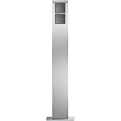 Elcom 4822181 SMT-2/1EM Standsäule 2/1 mit LED Flächenleuchte Edelstahl matt MODESTA