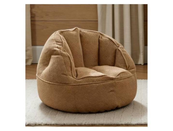 KUNYOS Sitzsackbezug aus weicher Baumwolle, Ecknest, Ottomane, Pouf, Sitzsack(SF-Dark kkhki)