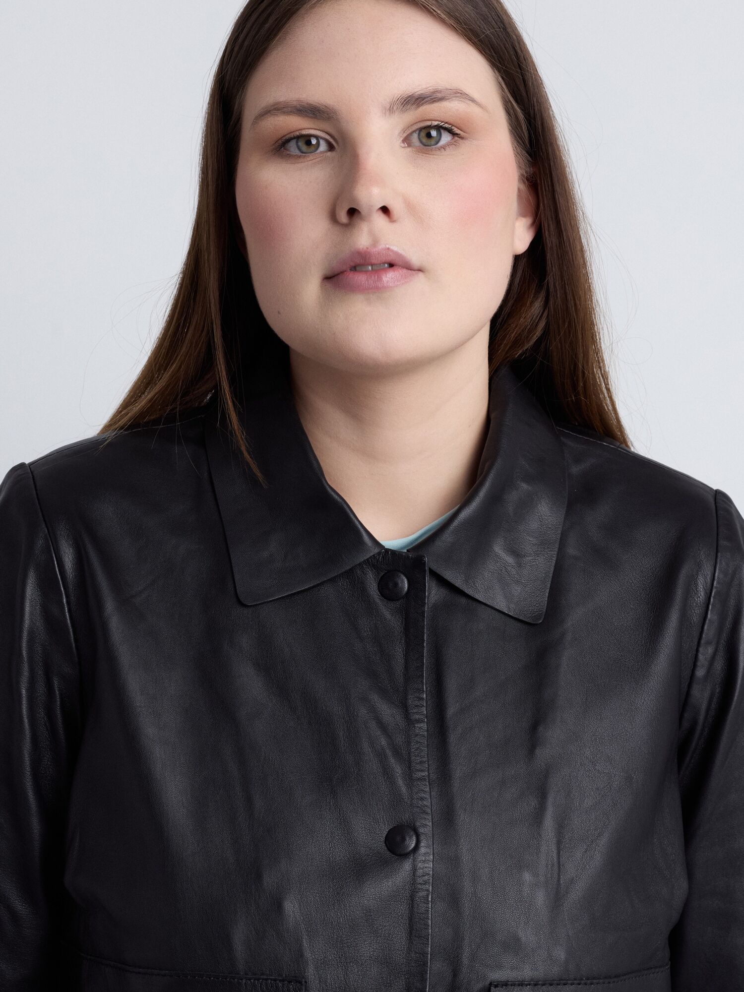 Lederjacke MAZE "Lederjacke 42025054", Damen, Gr. 48, schwarz, Jacken Lederjacke
