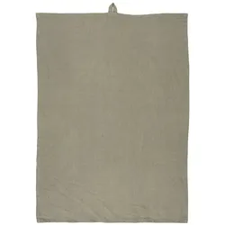 IB Laursen Geschirrtuch Freja aus Leinen und Baumwolle, 70 x 50 cm, soil