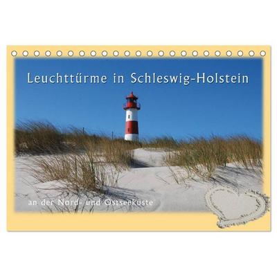 Leuchttürme Schleswig-Holsteins (Tischkalender 2026 DIN A5 quer), CALVENDO Monatskalender