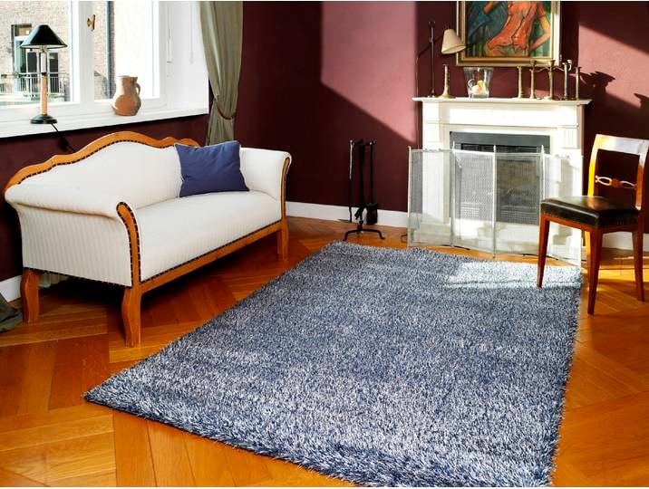 Hochflor-Teppich OCI DIE TEPPICHMARKE Space Shaggy , blau, B:240cm H:50mm L:290cm, Kunstfaser, Teppiche, Hochflor-Teppich, Langflor, Shaggy, alle Räume