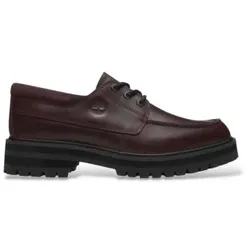 Timberland für Herren. TB0A42KGEIW1 Leder-Schuhe ?Britton Drive? in Granatrot (44.5), Wohnung, Schnürsenkel, Lässig, Kastanienbraun