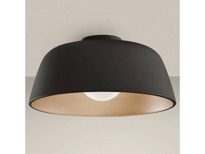 LEDS-C4 Designer Deckenleuchte Miso, dimmbar, schwarz, für Wohn- / Esszimmer, Metall, Design