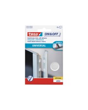 Tesa On & Off Montagekleber 1,6 cm Durchmesser weiß nicht permanent Packung mit 8 & General Purpose Stick on Coins 8 x Ø 16mm (55226-00003-01)