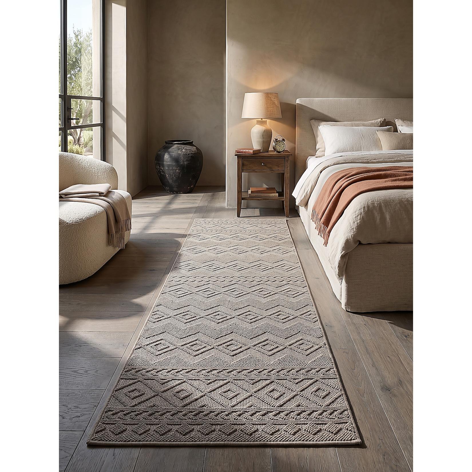 Läufer Polypropylen Beige 80x150 cm - STURA Kadima Design
