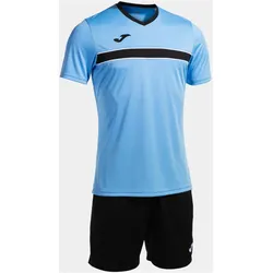 JOMA Victory Trikot + Shorts Set 381 - himmelblau/schwarz M