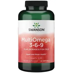 MultiOmega 3-6-9 (Lein, Borretsch & Fisch) 120 Weichkapseln