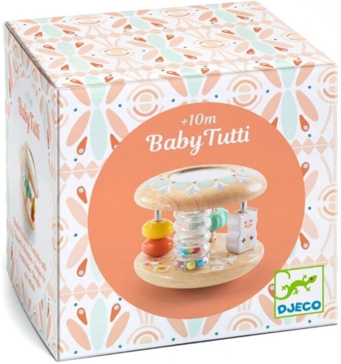 DJECO Rattle Baby Tutti hochet en bois 10m+ 1 pcs