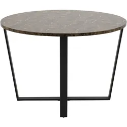 Ebuy24, Esstisch, Esstisch Amst (110 x 110 x 75 cm)