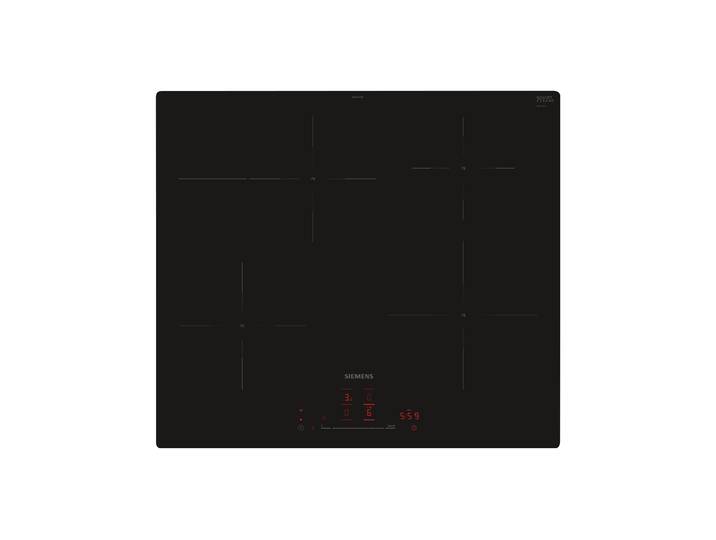 SIEMENS Induktions-Kochfeld EH601HFB1E , schwarz, B:57,2cm H:5,6cm T:51,2cm, Kochfelder, Erweiterte Bräterzone & intuitive Touchslider-Bedienung, Induktions-Kochfeld