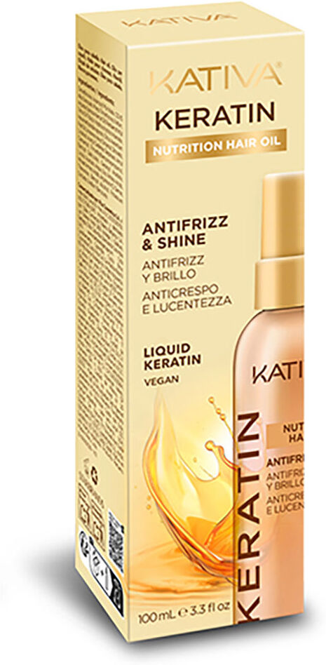 Huile capillaire nourrissante à la kératine Kativa 100 ml