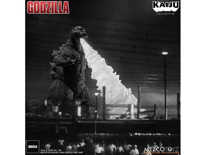 Mezco Toys Actionfigur Kaiju Collective Godzilla (1954) Black and White Edition Actionfigur