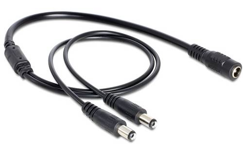 Delock Strom Anschlusskabel 0.5m Schwarz