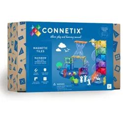 Connetix Magnetbausteine Erweiterungsset Kugelbahn Rainbow 66tlg.