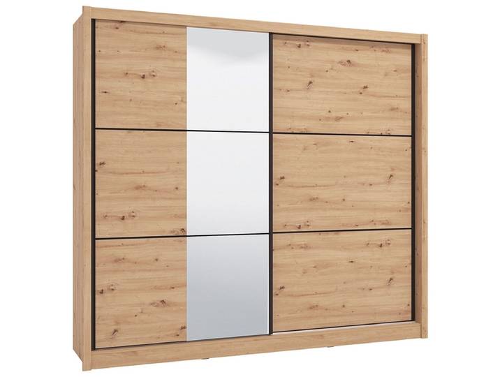 Schwebetürenschrank NAVARA artisan eiche 2 Türen