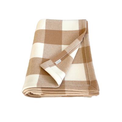 Wohndecke APELT "Alpine", braun (natur, beige), B:140cm L:180cm, Mischgewebe, Wohndecken, Wohndecke, Italienische Wolle