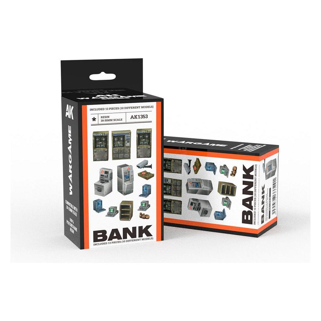 AK Interactive BANK SET WARGAME (RESIN 30-35MM) (AK1353)