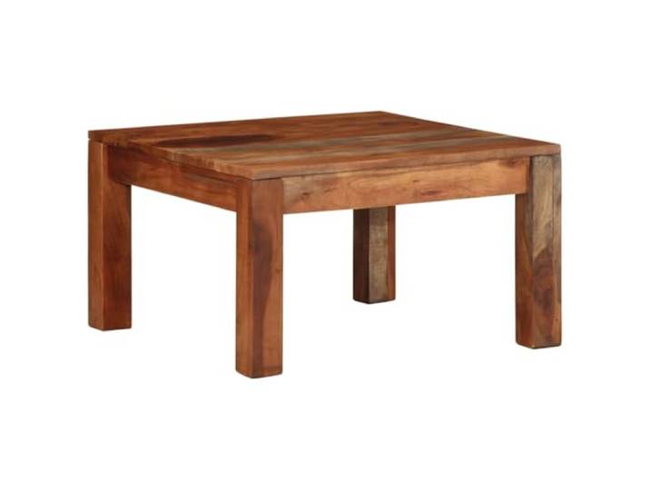 HEFZGDB Massivholz Couchtisch Akazie 60x60x35 cm mit robuster Tischplatte und zeitlosem Design für Wohnzimmer