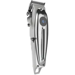 Adler AD 2831 Haarschneidemaschine Silber Profi Haarschneider 6 Aufsätze Akku Haarschneidegerät