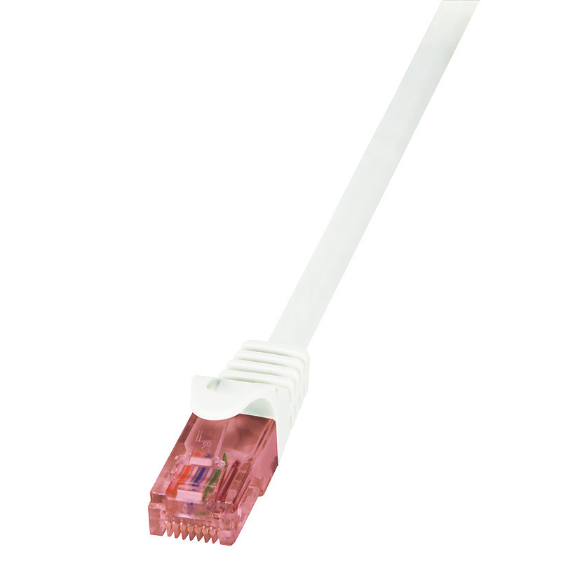 LogiLink Primeline Patchkabel CAT6 U/UTP AWG26 wit 0,50m