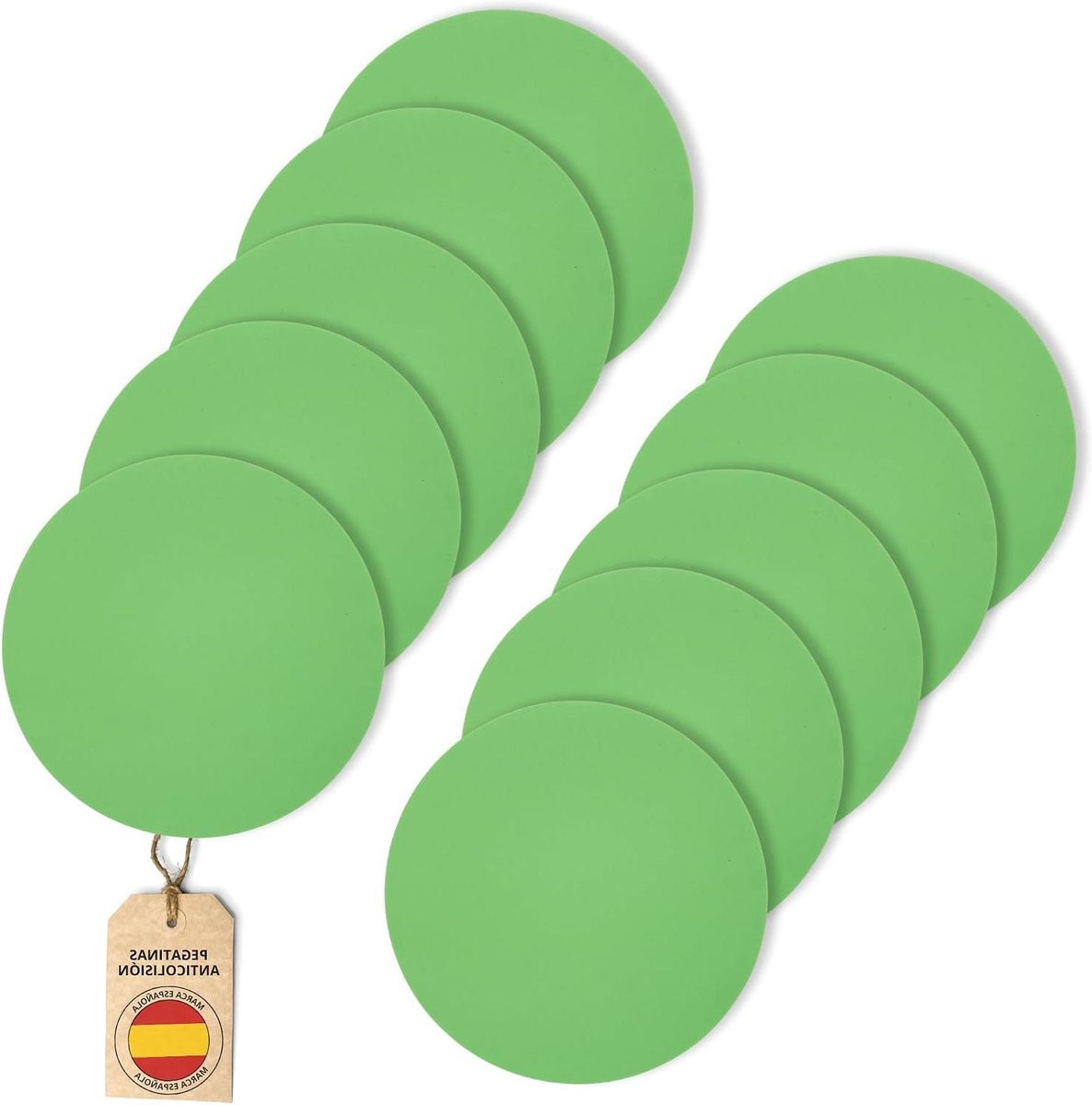 10 stuks Groene Fluorescerende Anti-botsing Raamstickers voor Glas