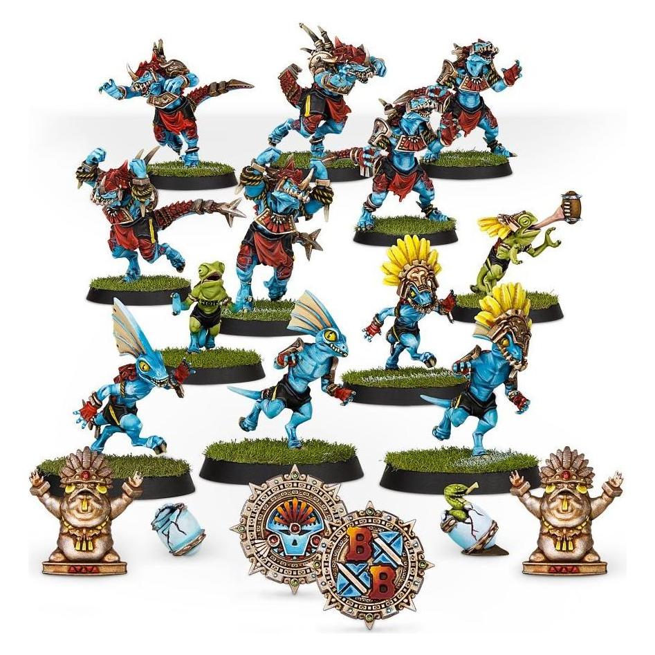 Games Workshop Blood Bowl - Gwaka'moli Crater Gators - Lizardmen Blood Bowl Team (Kunststoff) (200-74)
