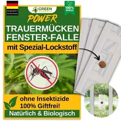 Green Guardia Trauermücken Fenster-Falle mit Spezial-Lockstoff: 18