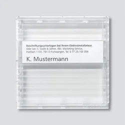 Siedle&Söhne Sichtfenster klar 200019641-00